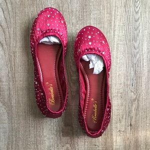 RHINESTONE BALLERINA FLATS